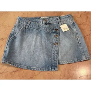 Free People x We The Free Wynne Denim Skirt in Light Indigo 26 New Womens Jean thumbnail 5