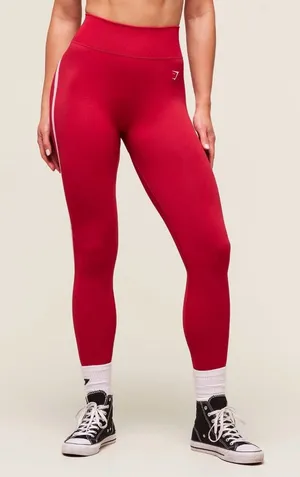 Gymshark Red Leggings size small thumbnail 1