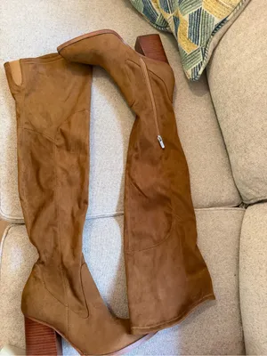 Marc Fisher Meyana Tan Over-the-Knee Boots 9.5M Retail $189 thumbnail 4