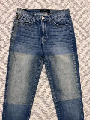 KANCAN High Rise Non-Distressed Skinny Fit Blue Denim Jeans 27 thumbnail 2