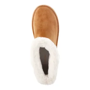 Time and Tru Womens Ankle Boots Size 7 Tan Platform Mini Cozy Faux Fur Pull On thumbnail 4