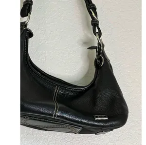 SAK black Rough Leather Satchel Purse Bag thumbnail 2