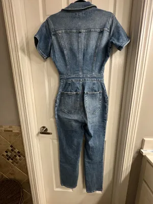 Good American Women's Blue Denim Jumpsuit thumbnail 5