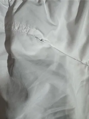 Women's White Sleep & Lounge Shorts with Elastic Waist thumbnail 4