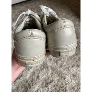 Vans Leather Low Top Sneakers Old Skool 90s Y2K Ivory VTG Skater Preppy Gen Z 6 thumbnail 6