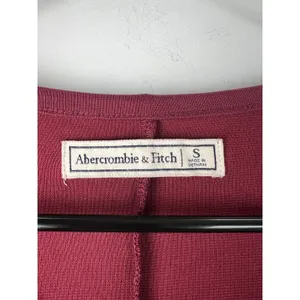 Abercrombie & Fitch Red Long Sleeved V-NeckTunic Top Small thumbnail 4