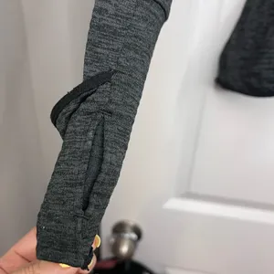 Women Nike Gray Quarter-Zip Pullover thumbnail 5