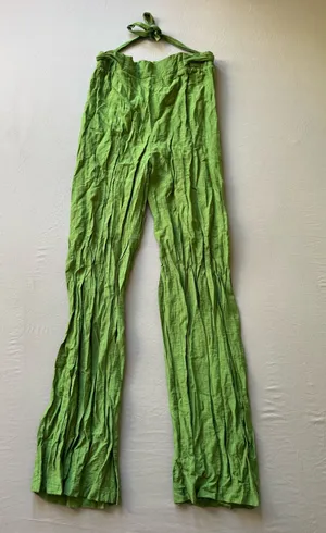 Primark Linen Style Bow Detail Palazzo Trousers thumbnail 1