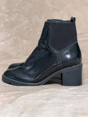 Naturalizer VERNEY2 Side Zip Ankle Bootie Black Patent Leather, Size 6.5 W thumbnail 3