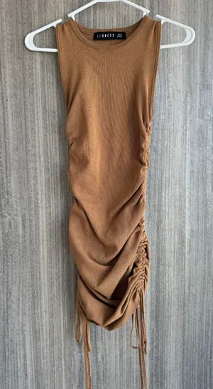 LIONESS Camel Scrunch Mini Dress thumbnail 1
