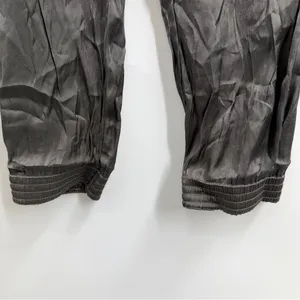 Anthropologie Shimmer Cargo Jogger Pants Womens Small Green Metallic Utility thumbnail 4