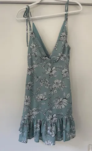 Pink Lily Floral Mini Dress thumbnail 1