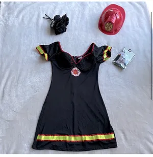 Dream Girl Light My Fire Costume Sz M thumbnail 2