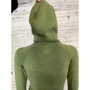 Nike Olive Green Hooded Zip Athletic Thumbholes Sleeves size XS thumbnail 10