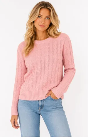 L.L.Bean Cable Knit Cotton Sweater Preppy Coastal Classic Old Money Cape Cod M thumbnail 1