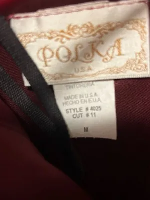Polka USA Vintage Two-Piece Burgundy Satin Prom Dress Lace-Up Corset Top & Maxi thumbnail 6