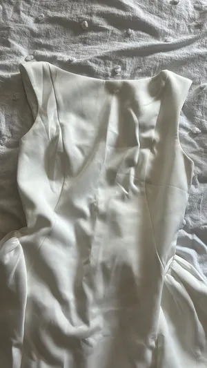 Drop waist white dress thumbnail 2