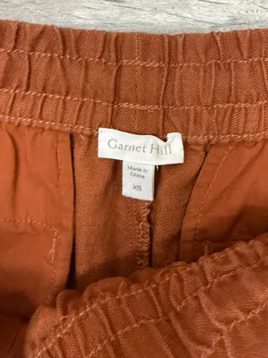Garnet Hill brown linen relaxed‎ shorts size xs thumbnail 4