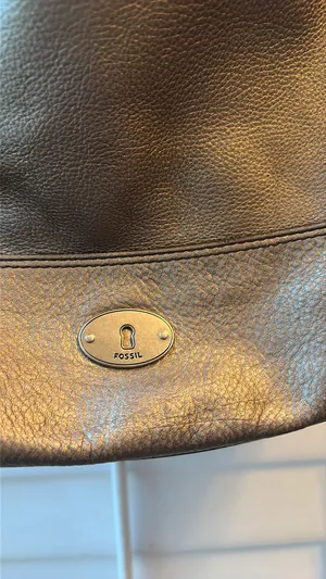 Fossil Shoulder Bag Metalluc Bronze Pebbled Leatger thumbnail 5