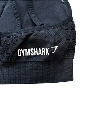 Gymshark Black Sports Bra Strappy Back Athletic Workout Wear Activewear Yoga thumbnail 4