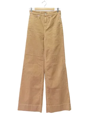 J. Crew Tall Wide Leg Corduroy Pants 26T Tan High Rise Trouser Jeans Stretch thumbnail 2