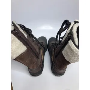 Merrell Winter Boots Womens 7.5 Brown Good Espresso Waterproof Vibram Insulated thumbnail 7