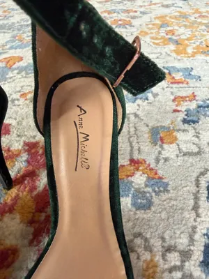 Anne Mitchell’s Green Velvet heels thumbnail 3