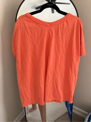 aerie Coral V-Neck Short Sleeve Tee thumbnail 4