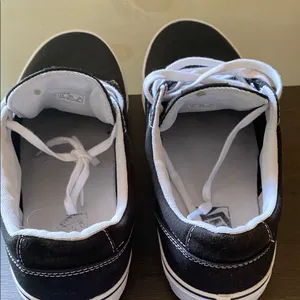 Vans Black and White Classic Sneakers thumbnail 6