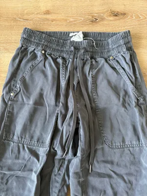 Nicole Miller Grey Drawstring Jogger Pants thumbnail 3