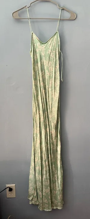 ZARA Satin Dress Midi  thumbnail 1