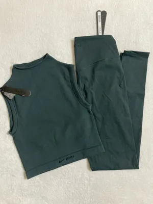 SKIMS X NIKE 26” Matte Leggings Longline Bra SET! S thumbnail 12