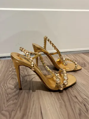 Steve Madden Gold Metallic Heels thumbnail 5