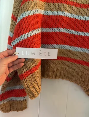 VICI NWT  Striped Knit Sweater thumbnail 6