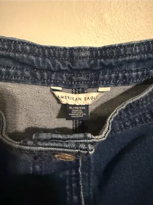 American Eagle Outfitters Blue Denim Button-Front Overall Dress thumbnail 3