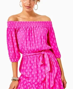 Lilly Pulitzer Pink Rochelle Romper thumbnail 1