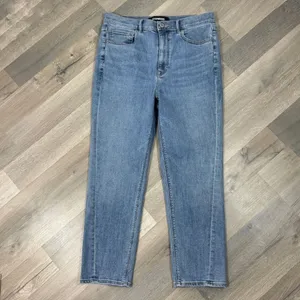 Express Super High Rise Mom Jeans‎ Blue 10 Crop Straight thumbnail 8