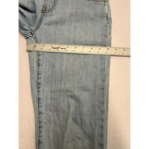 Levi’s classic slim fit light wash overalls. women’s size small. thumbnail 9
