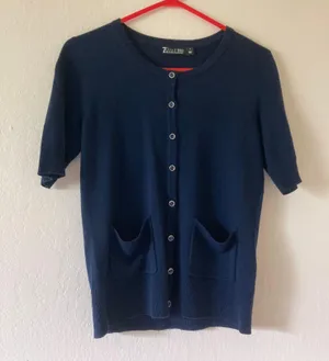 Navy Sweater Cardigan thumbnail 1