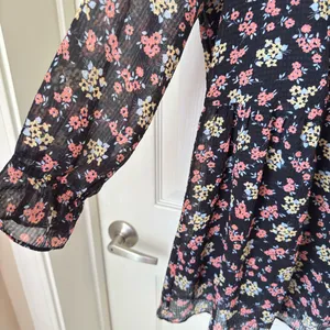 Free People Size 4 Ditsy Floral Mini Tunic Whimsical Dress Fairy Grunge thumbnail 8