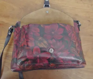 Patricia Nash Floral Leather Crossbody Purse thumbnail 5