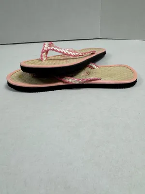 Beautiful Bamboo Seagrass Footbed‎ Flip Flop - Size 7.5. thumbnail 10