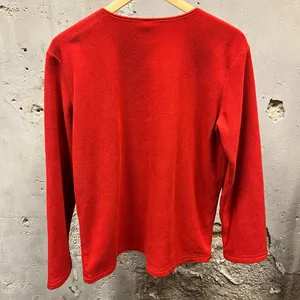 Disney Vintage 90s Y2K Winnie The Pooh Fleece Embroidered Red Pullover Sweatshirt L thumbnail 4