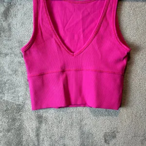 Lululemon Power Pivot Ribbed Tank Top Sonic Pink Size‎ 2 thumbnail 2