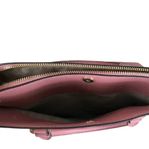 MICHAEL KORS Cindy Dome Satchel Saffiano Leather Bag Pink Classic Elegant Chic thumbnail 6
