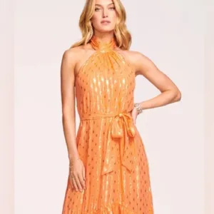 Ramy Brook Kenza Gown $695 Scintillating Hi Low Formal Flowy Dress nwt Prom 00 thumbnail 4