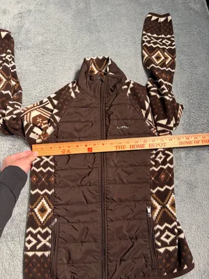 Lauren Ralph Lauren ACTIVE fleece puffer Aztec print brown small thumbnail 7