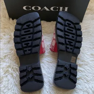 NWT COACH Florence "C" Logo Lug-Sole Slide-On Sandals thumbnail 7