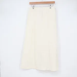 Vici Cream Off-White A-Line Midi Skirt Elastic Back XL thumbnail 2