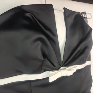 Bridal Manuf 4 Black White Tuxedo Bustier Top thumbnail 8